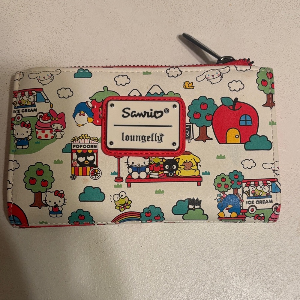 Loungefly Sanrio Cream and Red Wallet
